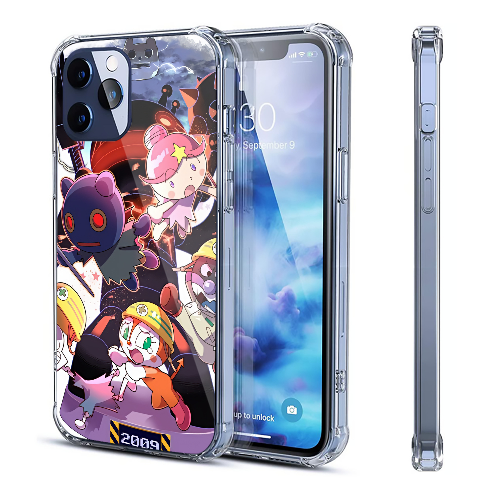 （画像用） アンパンマン Anpanman 【iPhone 12シリーズ対応】透明スマホケース（クリアソフトケース）